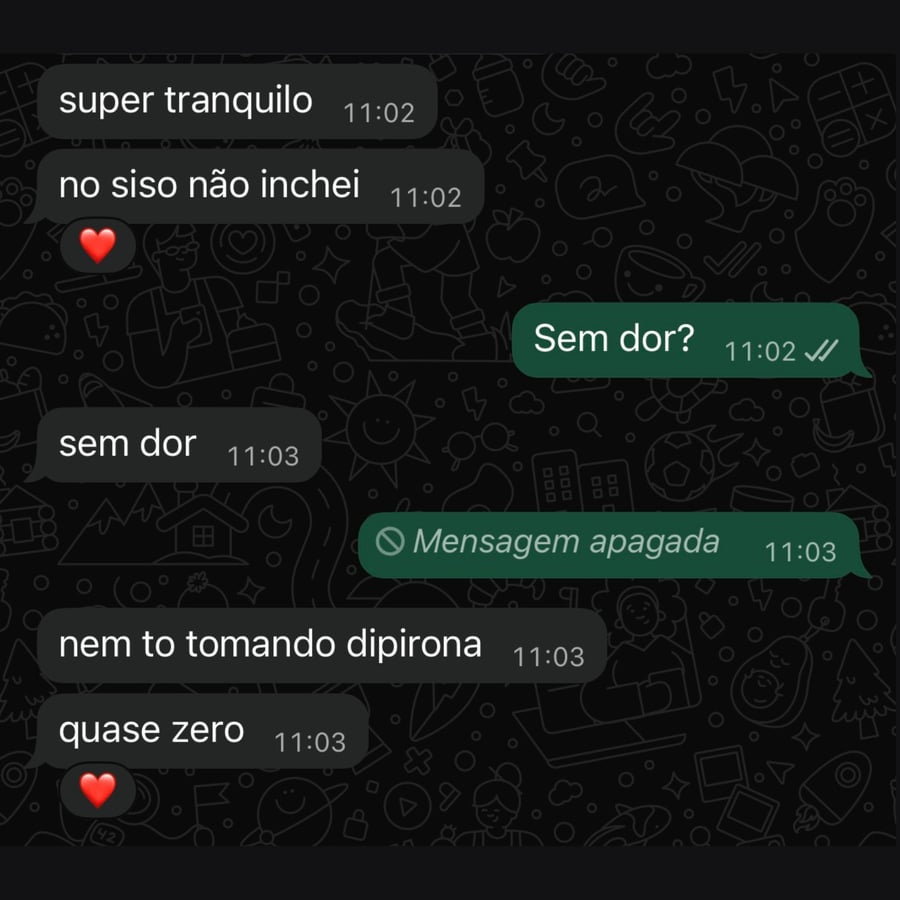 Depoimento de paciente