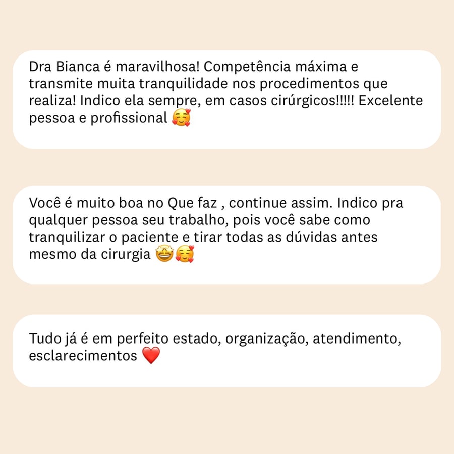 Depoimento de paciente